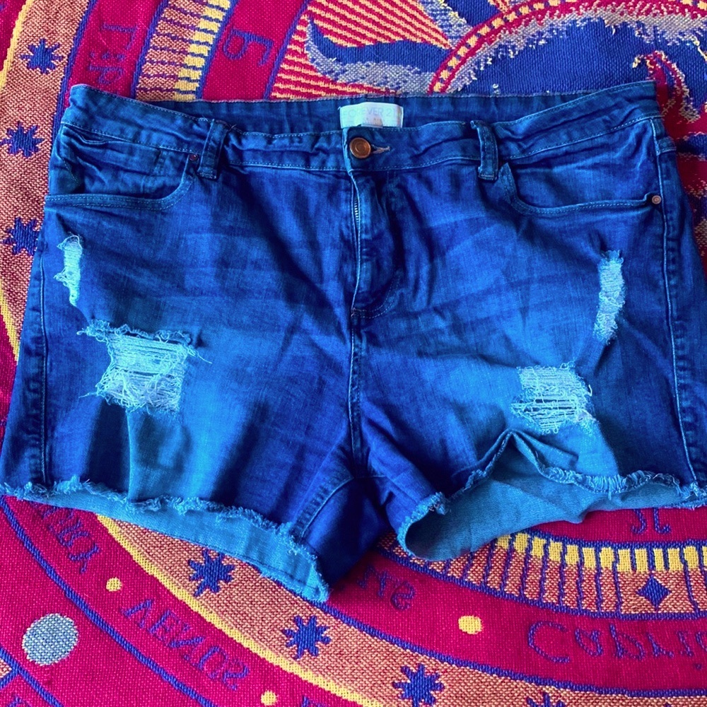 Forever 21 Distressed Shorts